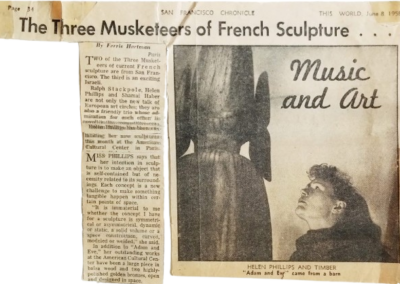 News article The Three Musketeers of French sculpture