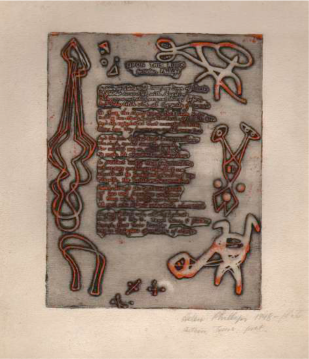 Upon this rock 1947-48, Print by Helen Phillips