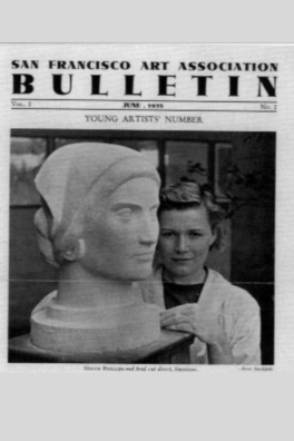 San Francisco Art Association bulletin - Helen Phillips on cover