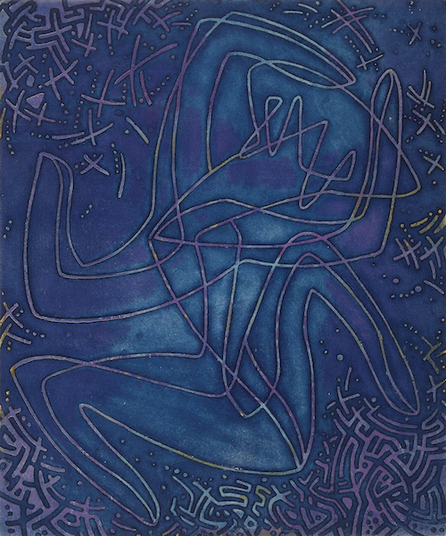 Helen Phillips, Virgo, 1956, gravue en taille douce, imprimée en couleurs, Smithsonian American Art Museum